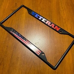 Veteran License Plate Frame